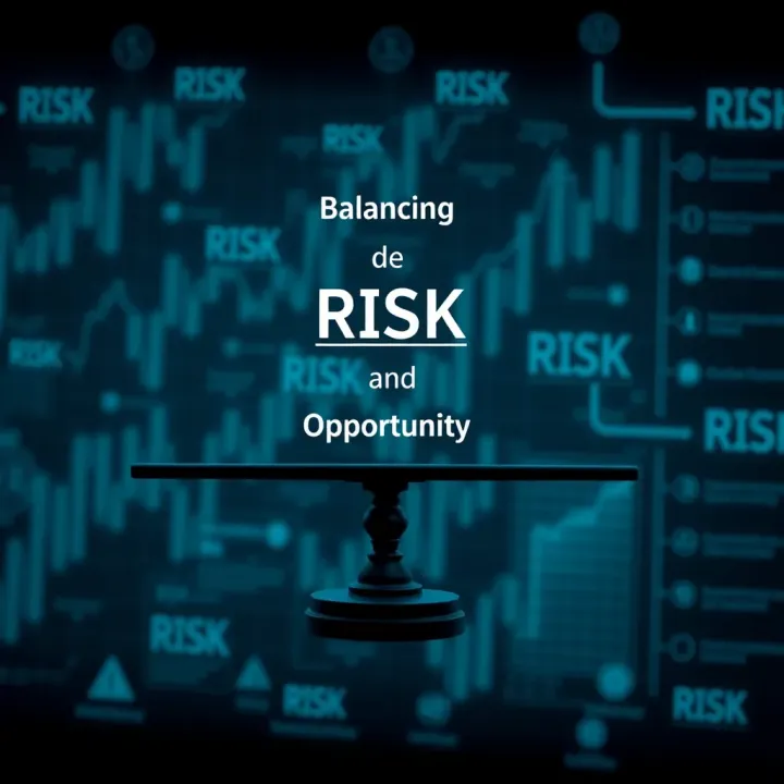 Balancing Risk and Opportunity in Organizational Strategy Conceptual diagram showing balance between risk and opportunity in a business environment