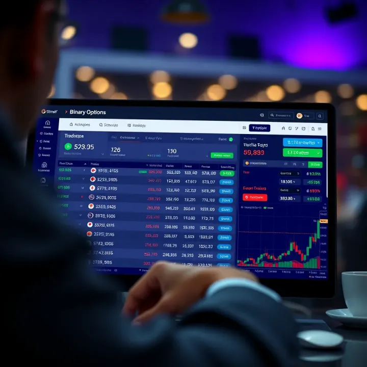 Risk-Free Practice Using a Demo Account for Binary Options Illustration of a virtual trading dashboard showing options and risk-free practice