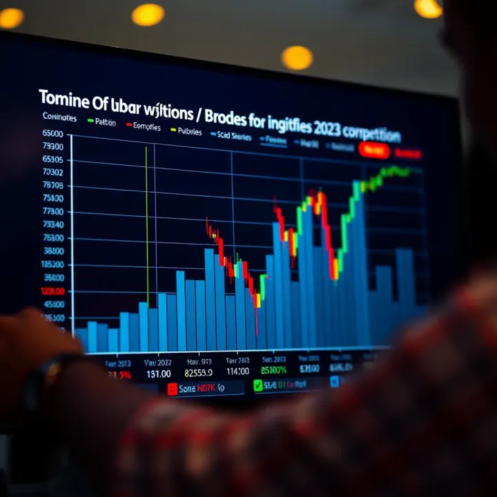 Graph showing comparison of binary options brokers performance and features