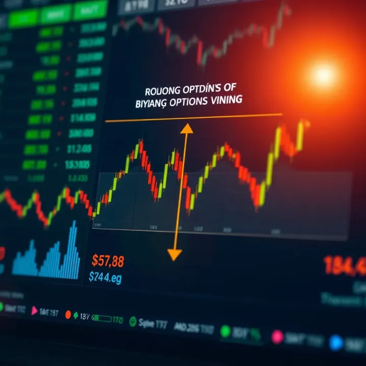 Diagram illustrating how binary options trading works with up and down trends
