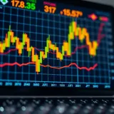 Graph showing binary options trading trends and market fluctuations