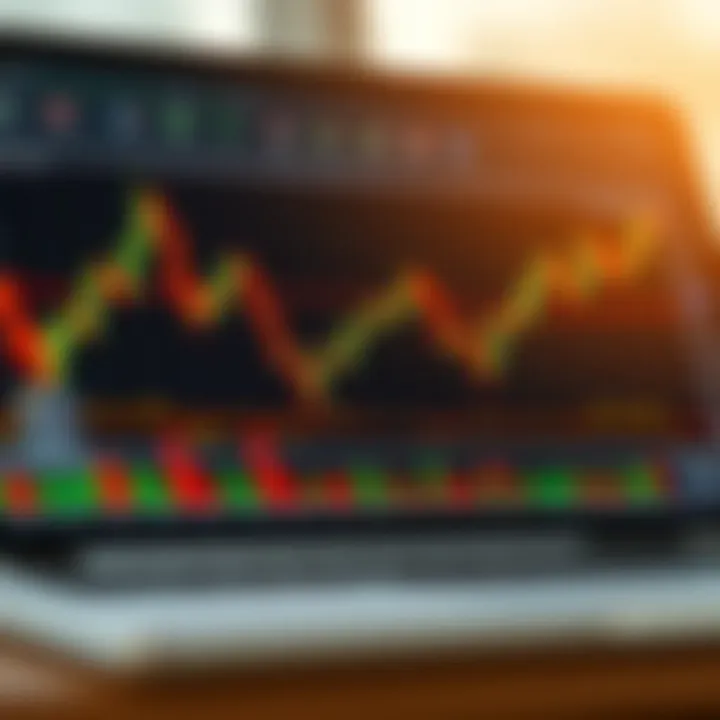 Visual representation of candlestick chart with explanations of bullish and bearish signals