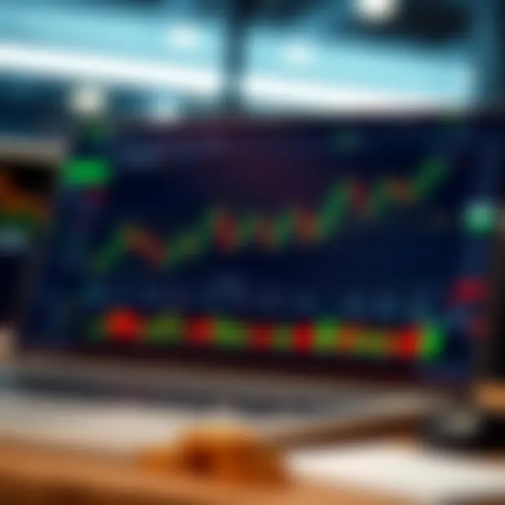 User interface showing real-time cryptocurrency price charts and trading indicators