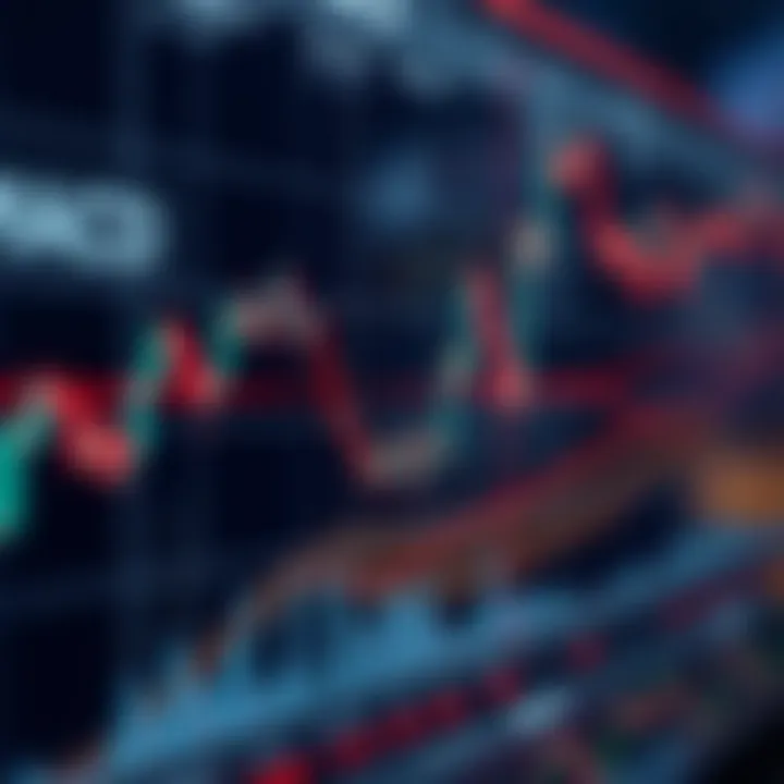 Graph showing MACD lines crossing to signal trading entry points