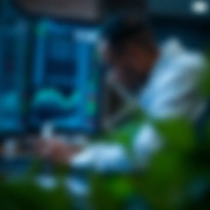 Conceptual illustration of risk management and security in automated binary options trading