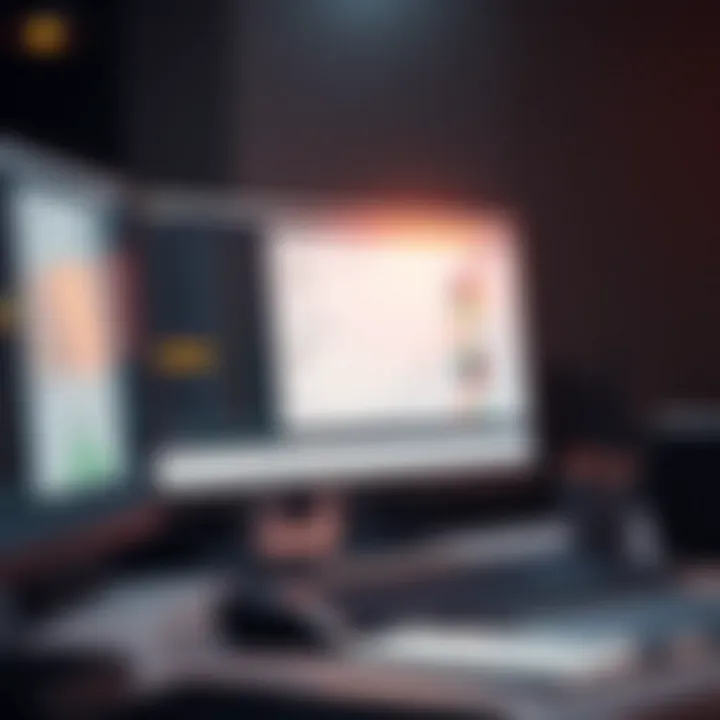 Trading Platform Settings for Demo Account Maintenance Organized desktop with trading software interface highlighting account settings for demo account maintenance