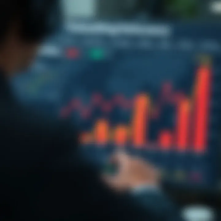 Graph showing competitive landscape with key performance indicators and market positioning