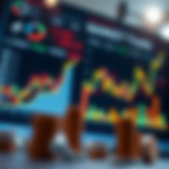 Graphical representation of competitive market trends and data insights