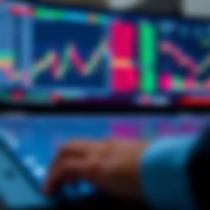 Visual representation of risk assessment and strategy planning in binary options investment