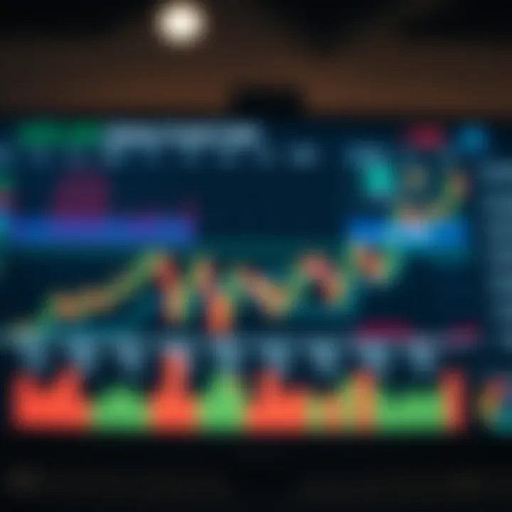 Graph showing economic indicators with daily data points and market trends