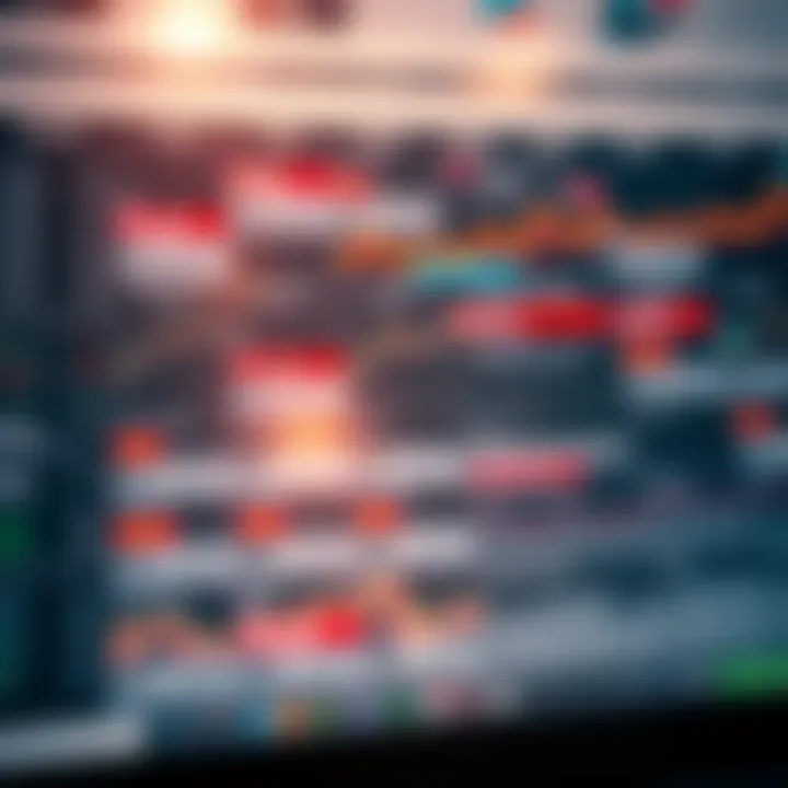 A detailed economic calendar displaying various financial events and indicators