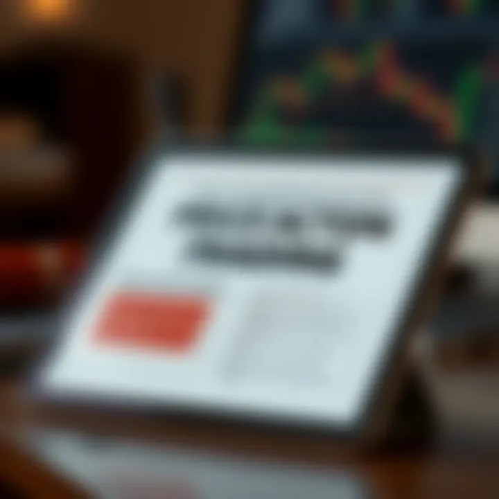 Digital Price Action Trading Guide Digital book open on a tablet displaying price action trading concepts