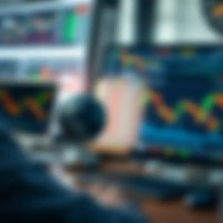 Illustration of advanced trading strategies with digital charts and analysis tools