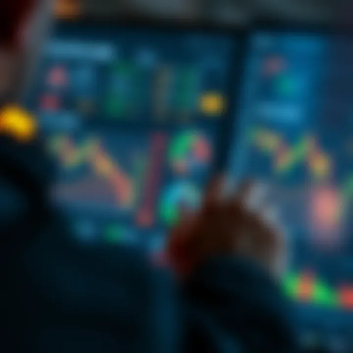 Exploring Investment Options on Demo Trading Platform User navigating investment options on a demo trading platform dashboard