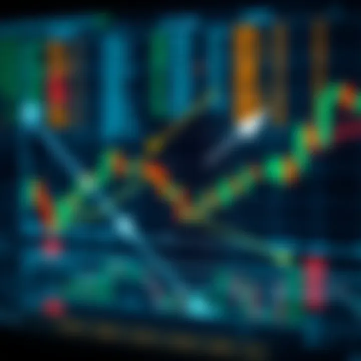 Graph illustrating the concept of copy trading with arrows showing strategy replication between traders