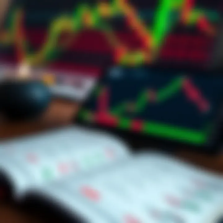 Essential PDF Guide for Candlestick Patterns in Day Trading Open PDF guide on a digital device showing candlestick pattern explanations
