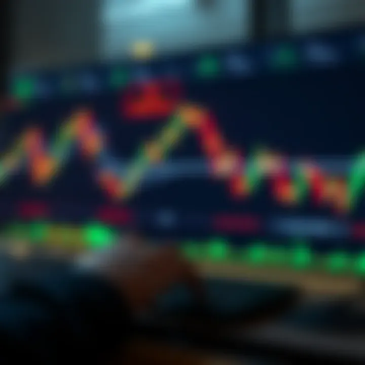 Illustration of advanced trading strategies using graphs and digital market analysis