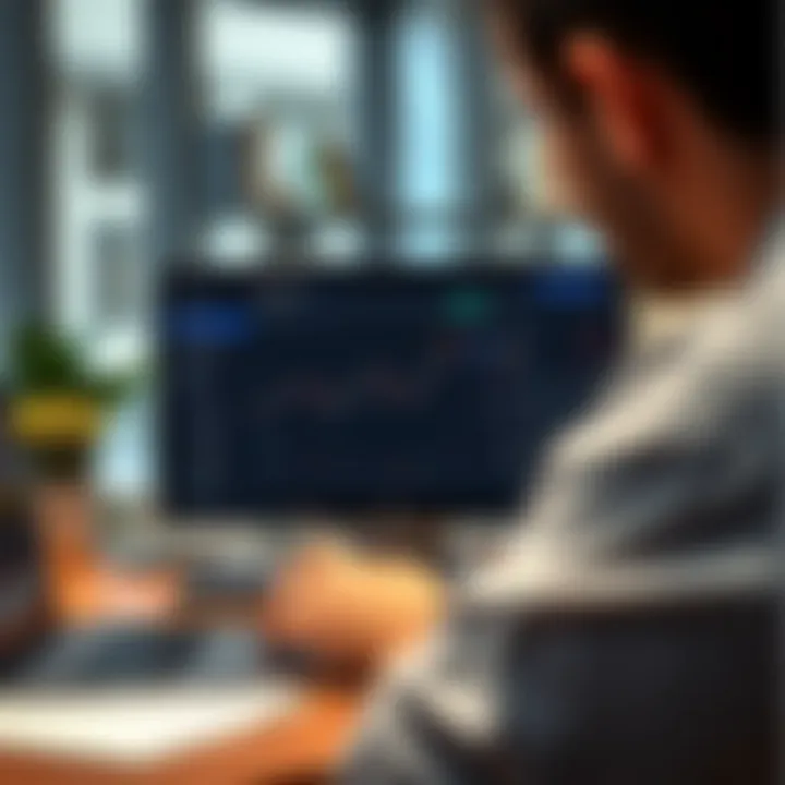 Digital interface showing essential tools and strategies for binary options course