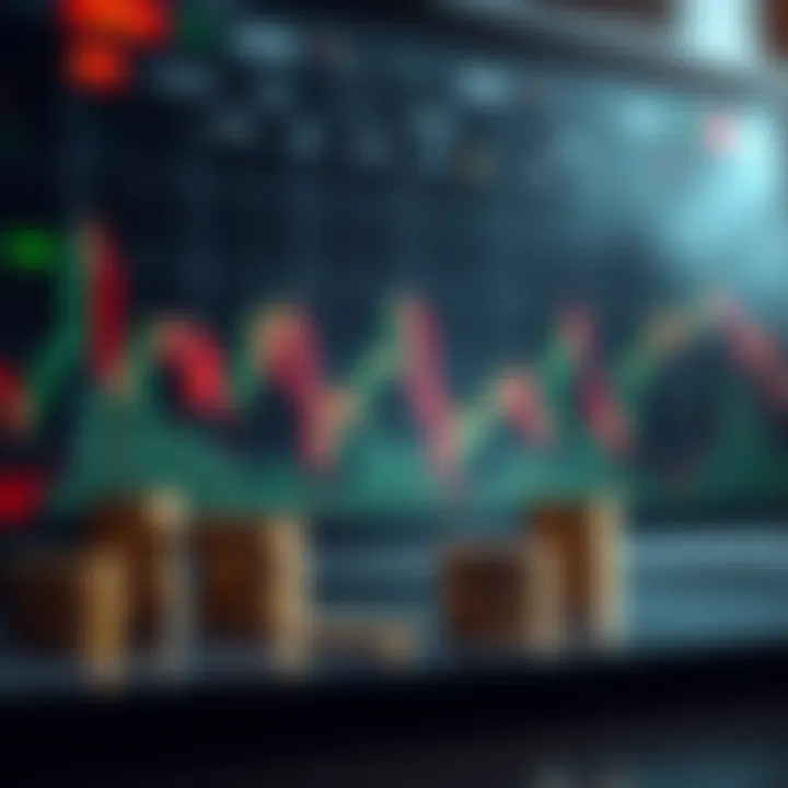 Risk management concept with charts and currency symbols highlighting controlled trading strategies