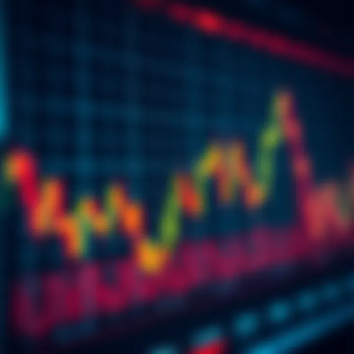 Currency Exchange Rate Variations in Forex Trading Graph showing fluctuating currency exchange rates in the Forex market