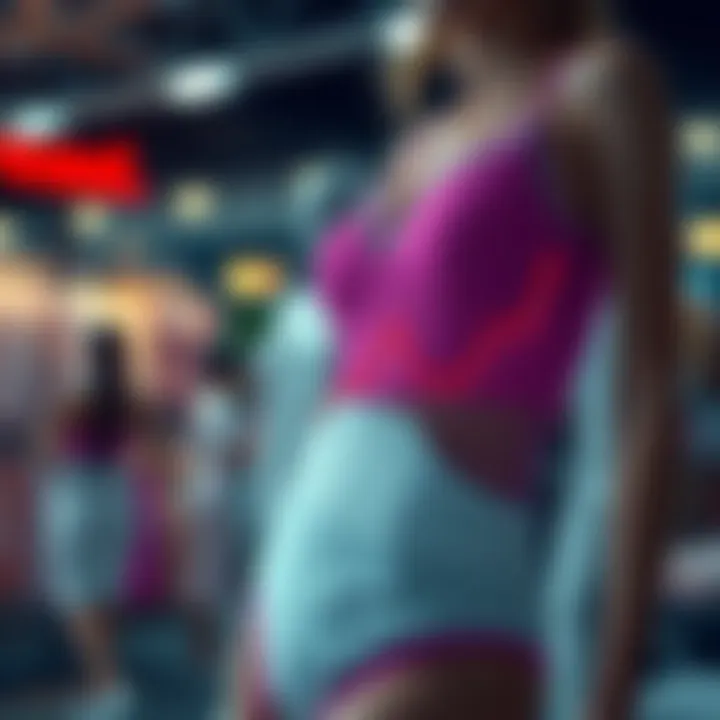 Graph illustrating trends and innovation in intimate apparel sales channels