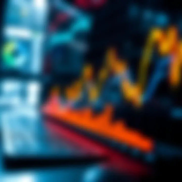 Graph showing market trends and consumer behavior analysis