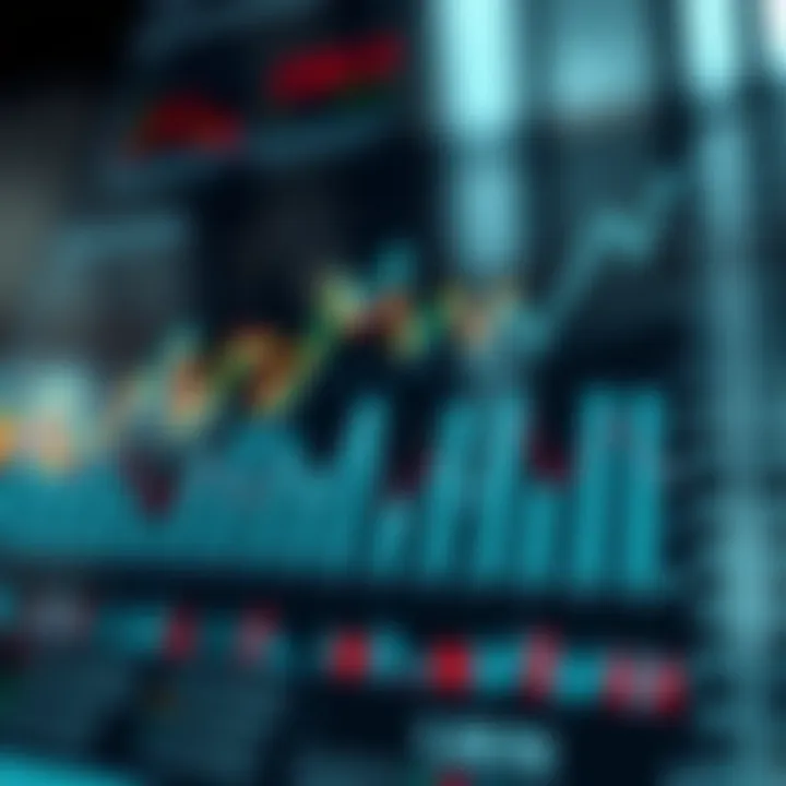 Market analysis graph showing data trends and strategic marketing insights