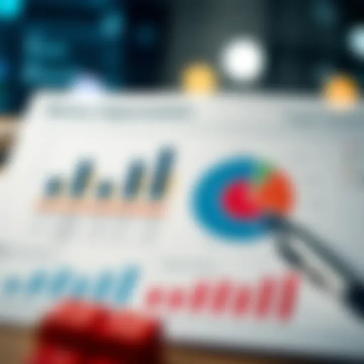 Graph showing market segmentation and target audience analysis