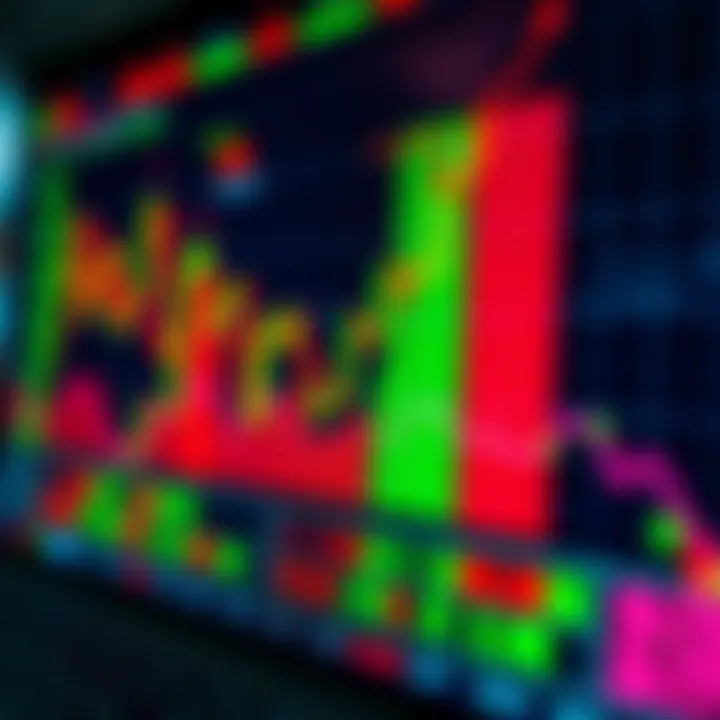 Colorful chart showing market trends represented with PNG format graphics