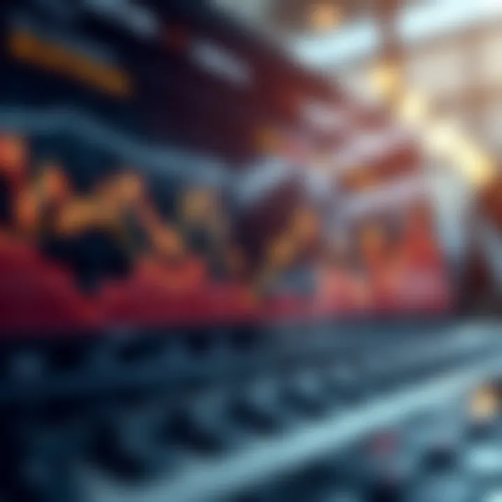 Graphical representation of market trends influenced by economic data releases