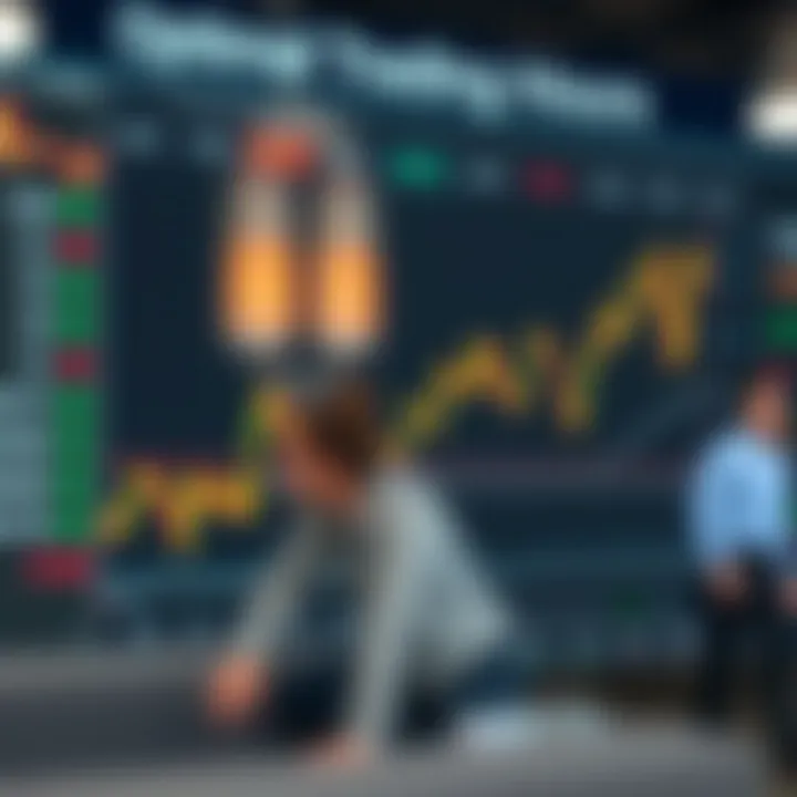 Chart illustrating peak trading hours of major financial exchanges