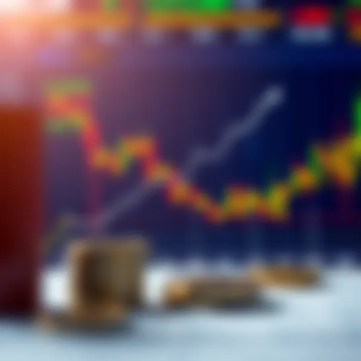 Graph illustrating progressive investment adjustments in a Martingale strategy for binary trading