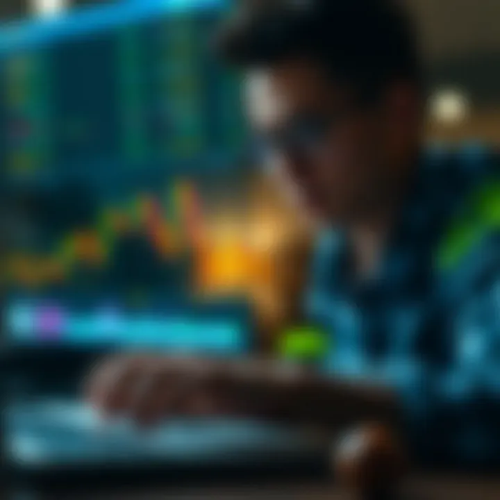 Illustration showing secure online trading and fraud prevention in binary options market