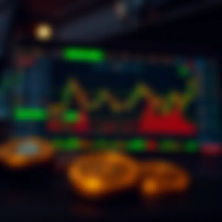 Diagram illustrating technical analysis indicators and trading platform interface for crypto trading