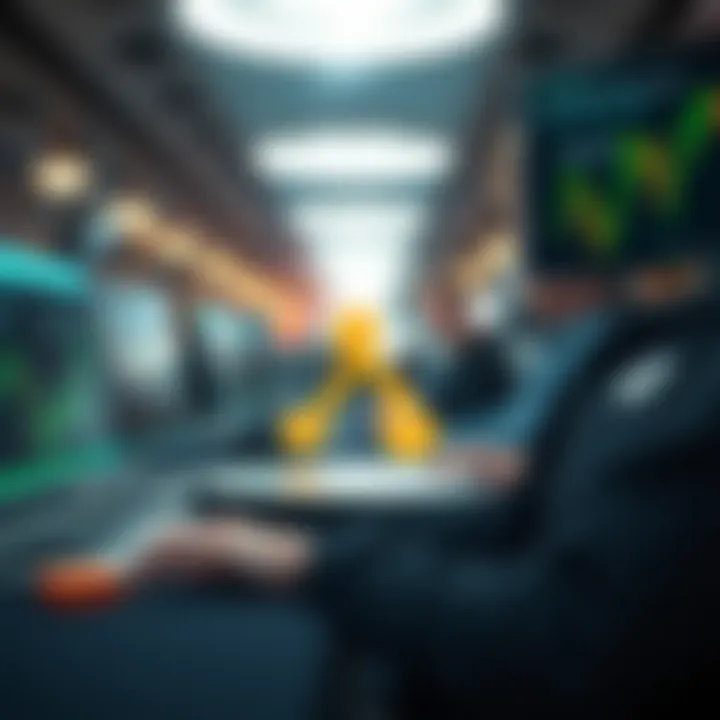 Illustration of tools and platforms used for managing copy trading in the cryptocurrency market