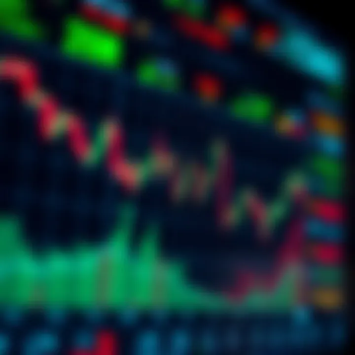 Stock Price Variations in Day Trading Graph displaying fluctuating stock prices representing day trading activities