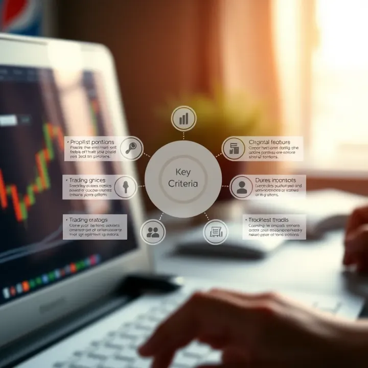 Diagram showing key features to consider when selecting a reliable binary options trading platform