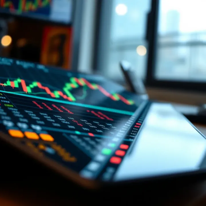 Secure online binary options trading platform interface on a digital device