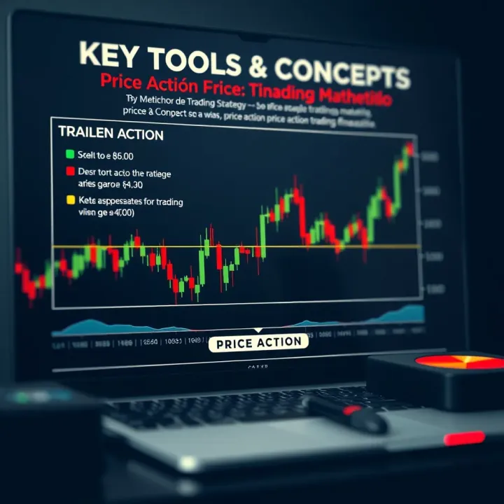 Key Tools and Concepts in Price Action Trading Strategy Diagram illustrating key tools and concepts used in price action trading strategy