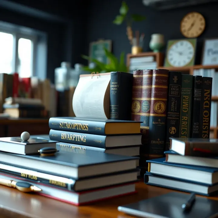 Collection of books and digital resources about binary options investment