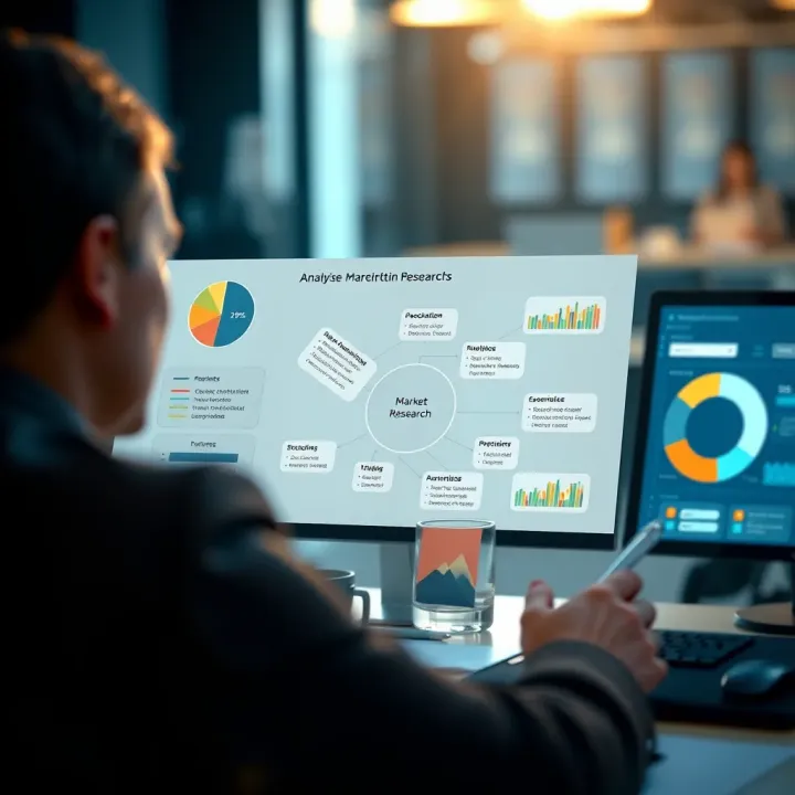 Key Components and Tools for Comprehensive Market Research Diagram showing key components and tools for comprehensive market research