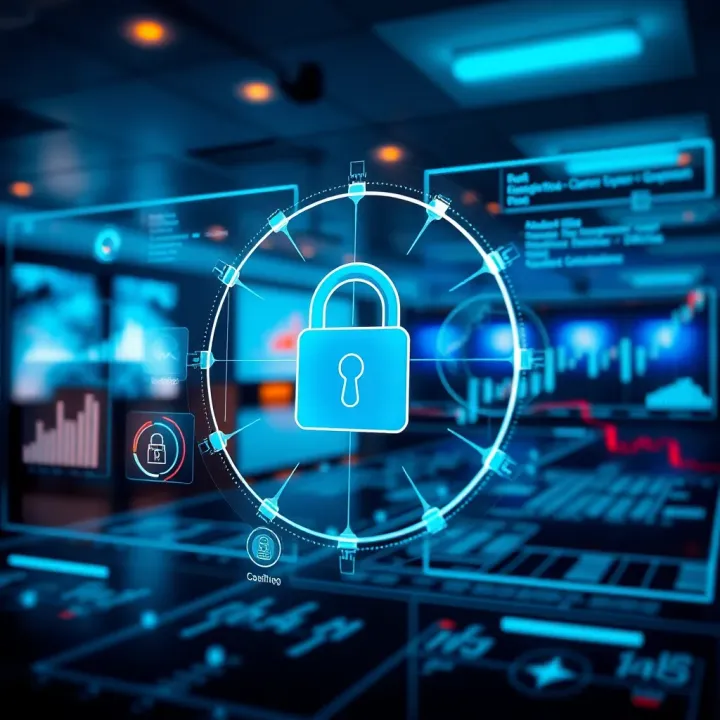 Strategic Corporate Risk Management and Data Security Corporate risk management strategy with data analysis and secure business environment