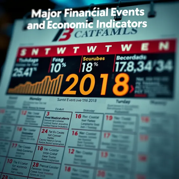 Calendar highlighting key financial events and economic indicators throughout the year