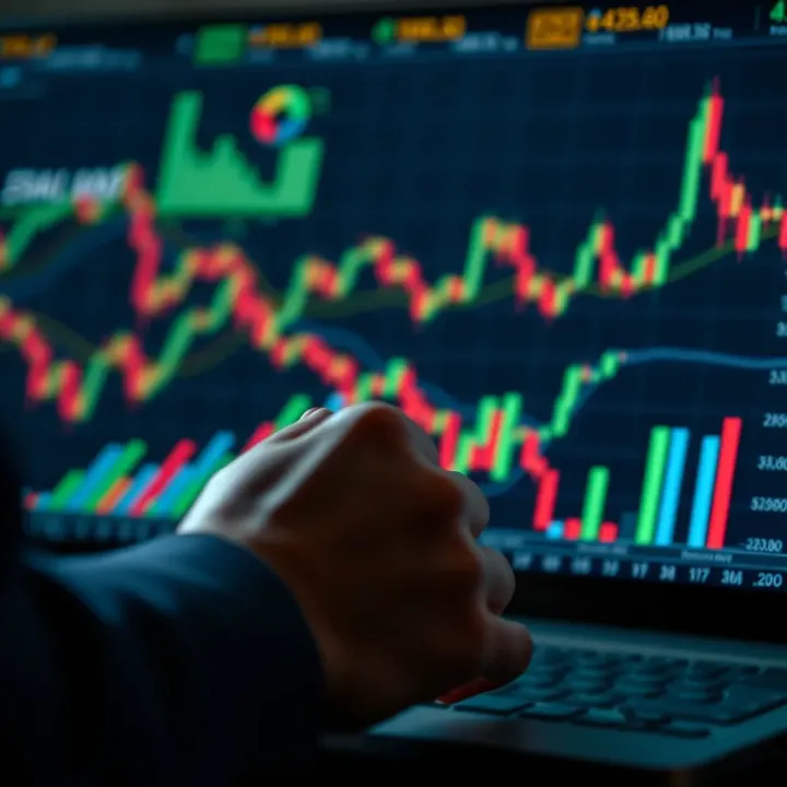 Illustration of economic factors and financial charts representing market analysis and decision making