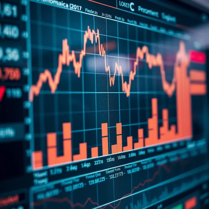 Graph Depicting Effects of Economic Indicators on Market Dynamics Graph illustrating the impact of economic indicators on market trends and investment decisions