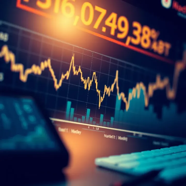 Graphical representation of economic indicators influencing market decisions