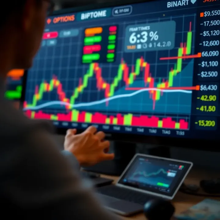 Effective Strategies for Managing Binary Options Chart displaying binary options trading trends with risk management indicators