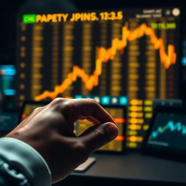 Illustration of financial risks and rewards in binary options investment