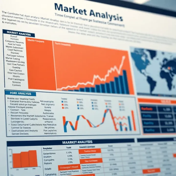 Detailed chart displaying market analysis concepts and strategic decision-making components