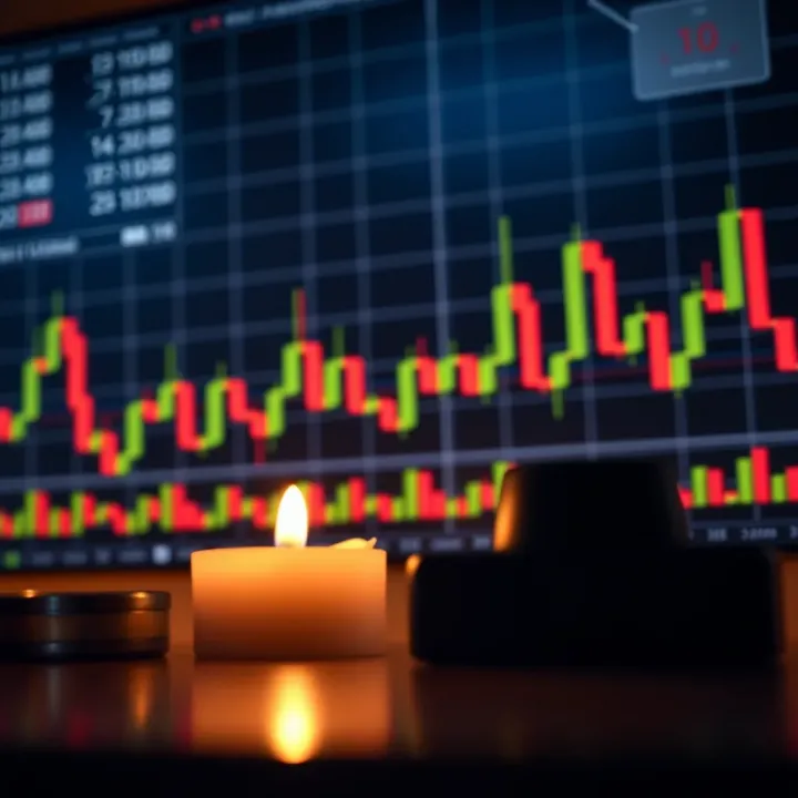 Candlestick Patterns with Free PDF Study Guide Visual representation of candlestick patterns alongside a downloadable PDF for technical analysis study